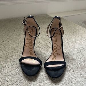 Sam Edelman black leather heels, size 6, worn twice